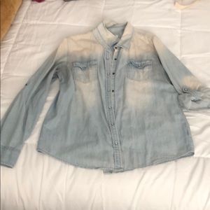Denim Long Sleeve Buttondown Kohl’s Arizona Jeans